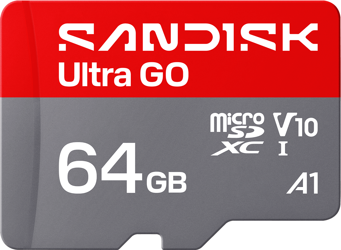 Carte Mémoire microSDXC SanDisk Ultra GO Android A1, 64Go, Classe 10 / UHS-1 U1 SDSQUGN-064G-GN6MN