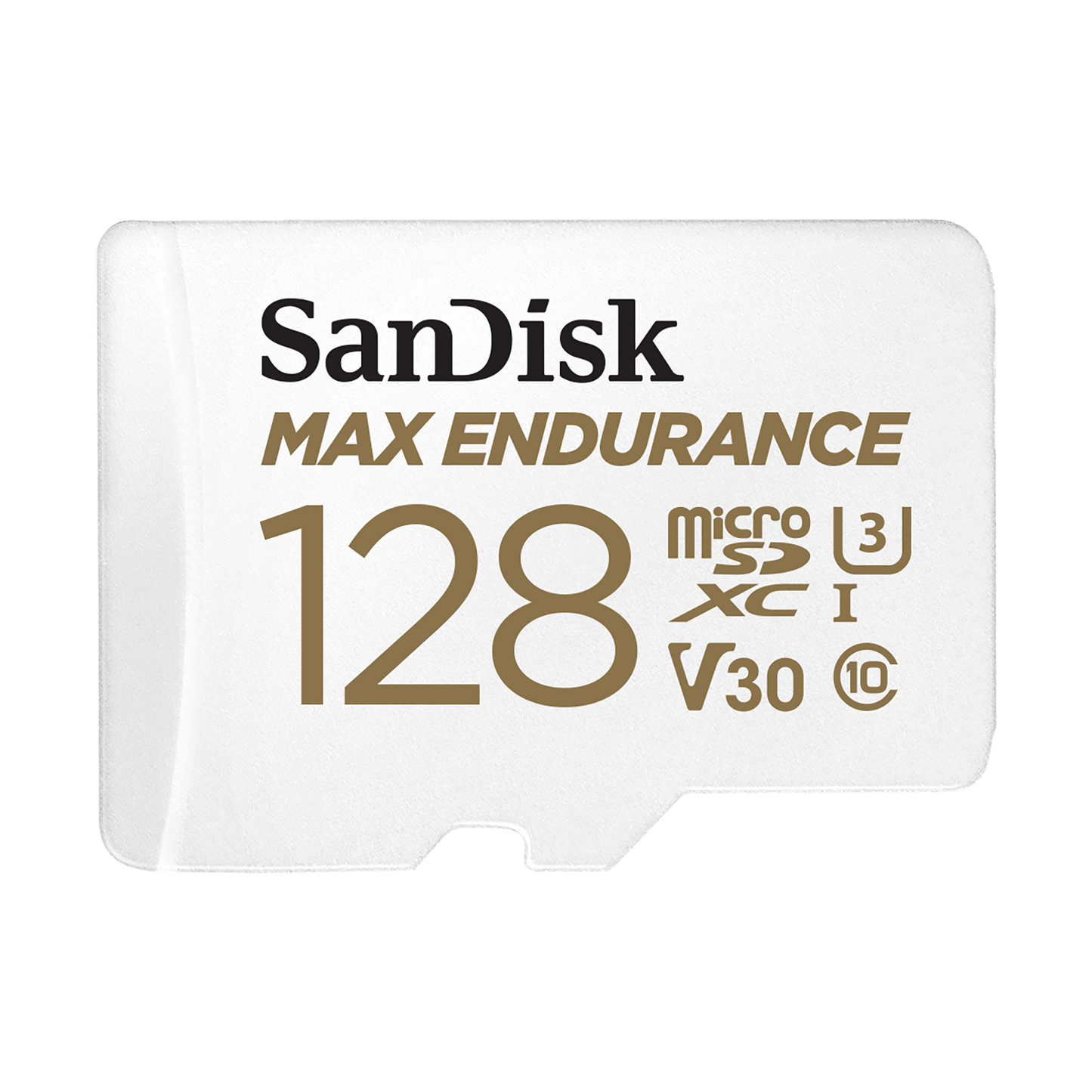 Carte mémoire microSDXC SanDisk MAX Endurance, 128Gb, Classe 10 / UHS-1 U3, Avec Adaptateur SDSQQVR-128G-GN6IA