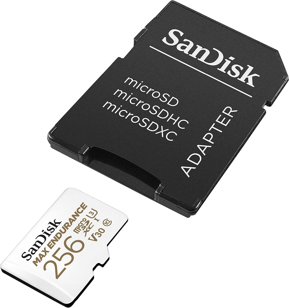 Carte mémoire microSDXC SanDisk MAX Endurance, 256Gb, Classe 10 / UHS-1 U3, Avec Adaptateur SDSQQVR-256G-GN6IA