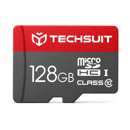 Carte Mémoire microSDXC Techsuit THCM26, 128Gb, Classe 10, Avec Adaptateur