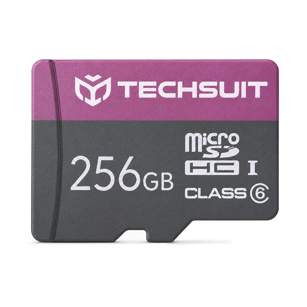 Carte Mémoire microSDXC Techsuit THCM27, 256Gb, Classe 6, Avec Adaptateur