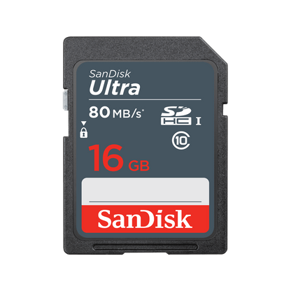 Carte mémoire SDHC SanDisk Ultra, 16Go, Classe 10 SDSDUNS-016G-GN3IN