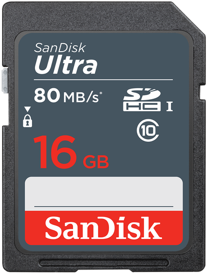 Carte mémoire SDHC SanDisk Ultra, 16Go, Classe 10 SDSDUNS-016G-GN3IN