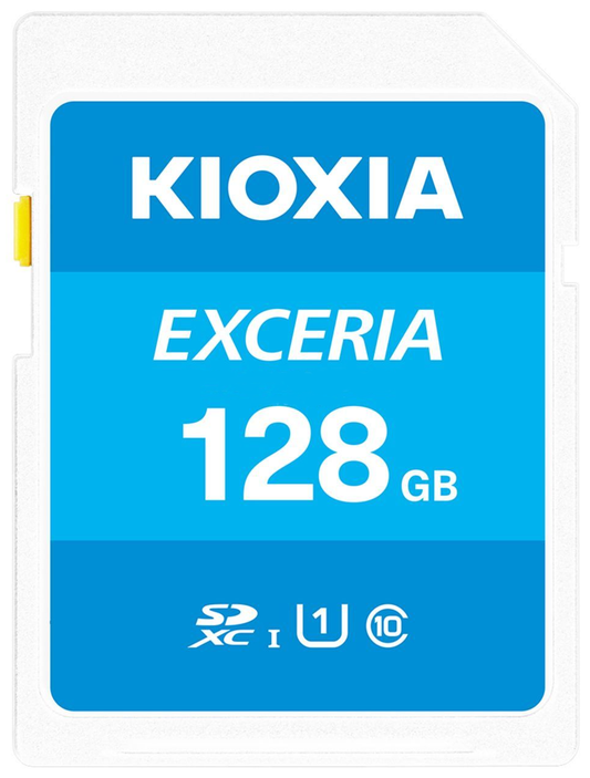 Carte mémoire SDXC KIOXIA Exceria, 128Gb, Classe 10 / UHS-1 U1