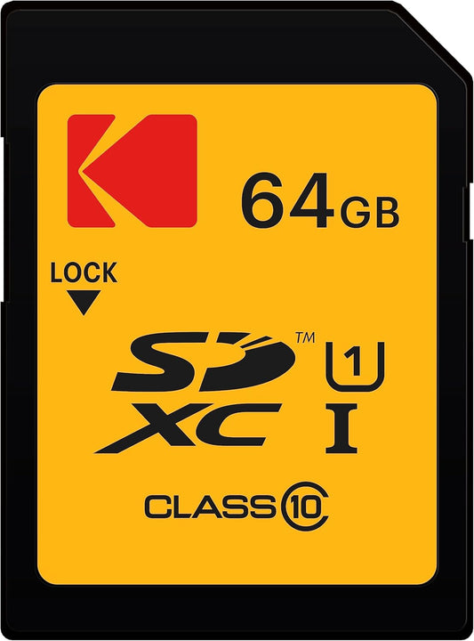 Carte mémoire SDXC Kodak, 64Go, Classe 10 / UHS-1 U1 EKMSD64GXC10K