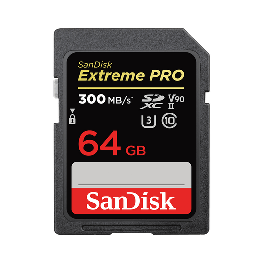 Carte mémoire SDXC SanDisk Extreme Pro, 64Gb, Classe 10 / UHS-1 U3 SDSDXXU-064G-GN4IN