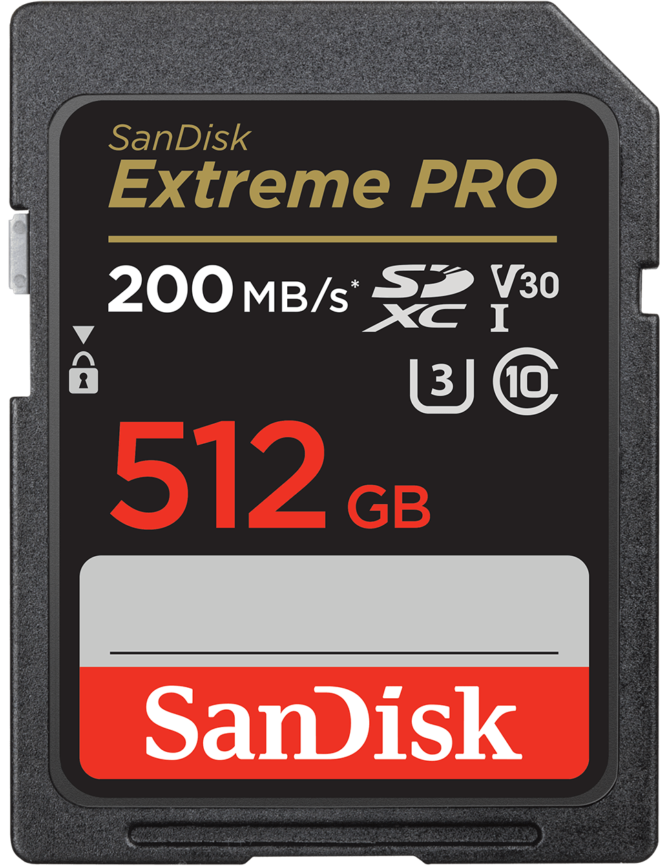 Carte Mémoire SDXC SanDisk Extreme Pro, 512Go, Classe 10 / UHS-1 U3 SDSDXXD-512G-GN4IN