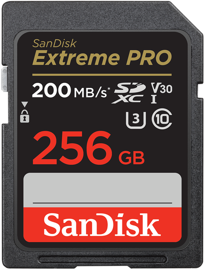 Carte Mémoire SDXC SanDisk Extreme Pro, 256Go, Classe 10 / UHS-1 U3 SDSDXXD-256G-GN4IN