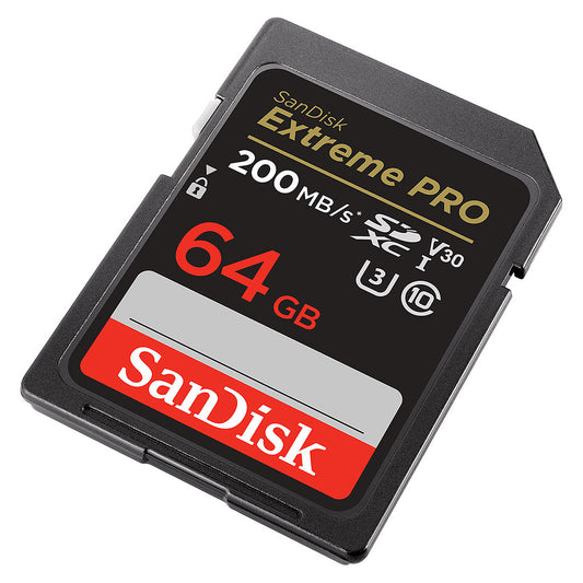 Carte mémoire SDXC SanDisk Extreme Pro, 64Gb, Classe 10 / UHS-1 U3 SDSDXXU-064G-GN4IN