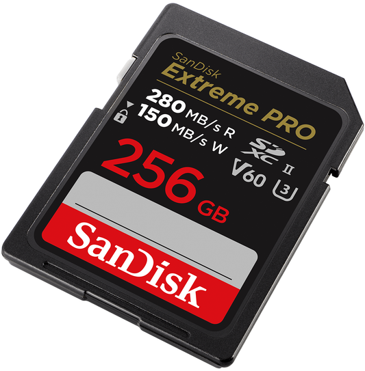 Carte Mémoire SDXC SanDisk Extreme Pro, 256Go, Classe 10 / UHS-2 U3 SDSDXEP-256G-GN4IN