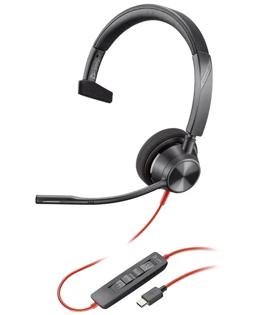 Casque Call Center USB-C HP Poly Blackwire C3310, Noir 8X215AA