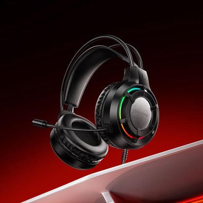 Casque Gaming 3,5 mm Borofone BO112 Wave, RGB, 2m, Noir