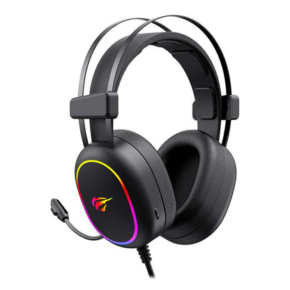 Casques Gaming 3.5mm HAVIT H2016d, RGB, 2m, Noirs