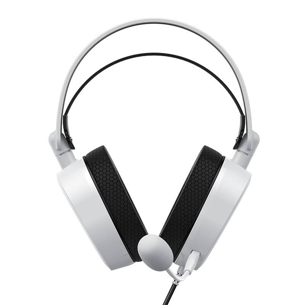 Casques Gaming 3.5mm HAVIT H2038U, RGB, 2.1m, Blancs