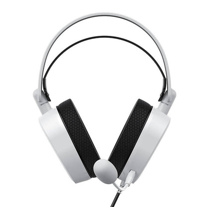 Casques Gaming 3.5mm HAVIT H2038U, RGB, 2.1m, Blancs