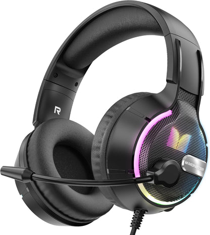 Casque Gaming 3,5 mm Monster Mission 320, RGB, 1,9 m, Noir