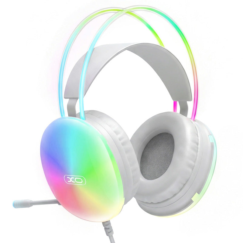 Casque Gaming 3,5 mm XO Design GE11, RGB, Blanc