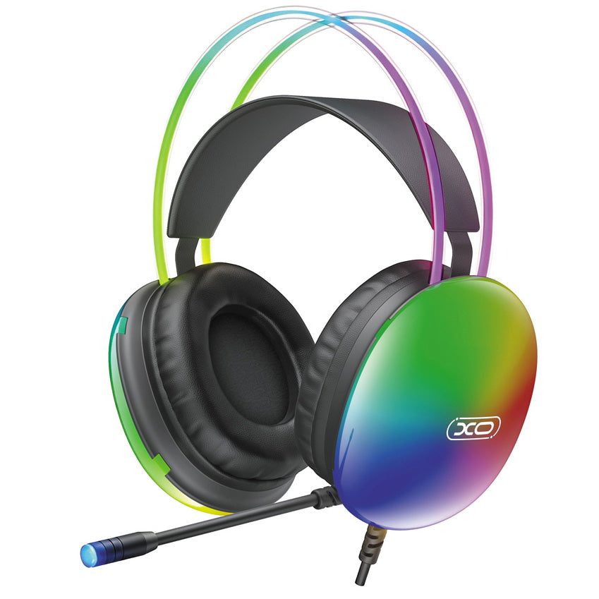 Casque Gaming 3,5 mm XO Design GE11, RGB, Noir