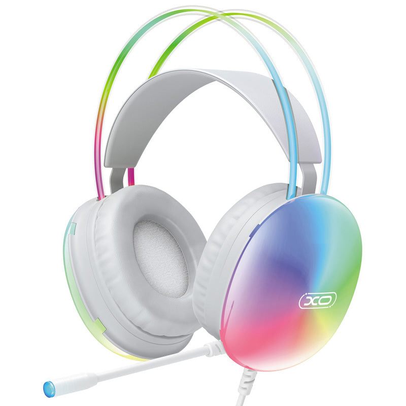 Casque Gaming 3,5 mm XO Design GE11, RGB, Blanc