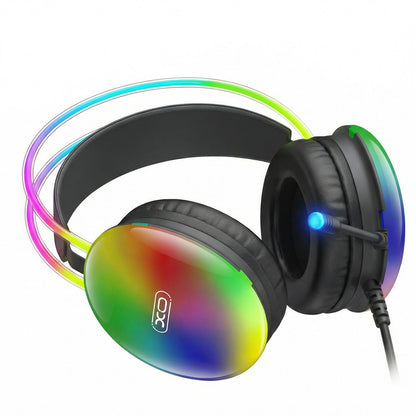 Casque Gaming 3,5 mm XO Design GE11, RGB, Noir