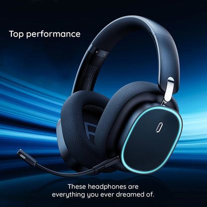 Casque Gaming Sans Fil Baseus AeQur GH02, RGB, BT / Wi-Fi / Filaire, Noir A00050800113-Z1