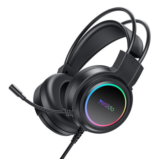 Casques Gaming USB Yesido EK05, RGB, 1.2m, Noirs