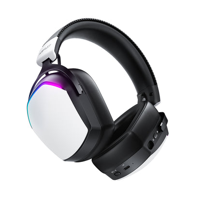 Casque Gaming Sans Fil Acefast H11, RGB, BT / Wi-Fi / Filaire, Blanc