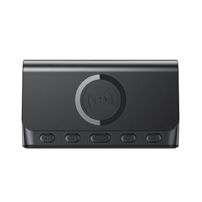 HAVIT W3041 6in1 Digital Clock with Wireless QI Charging, Black