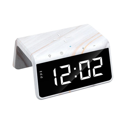 HAVIT W320 Digital Clock with QI Wireless Charging, Black