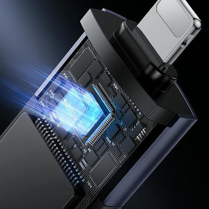 Lecteur de carte Lightning Yesido GS38, microSD, Gris, Reconditionné