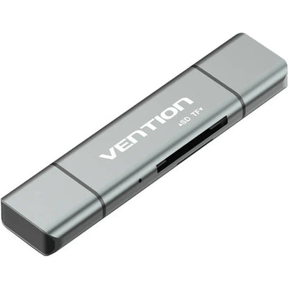 USB / USB-C / microUSB Card Reader Vention, SD - microSD, Gray CCJH0