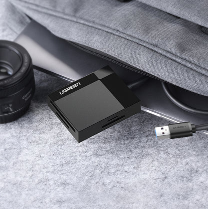 Lecteur de carte USB 3.0 UGREEN CR125, SD - microSD - CF - MS, Noir