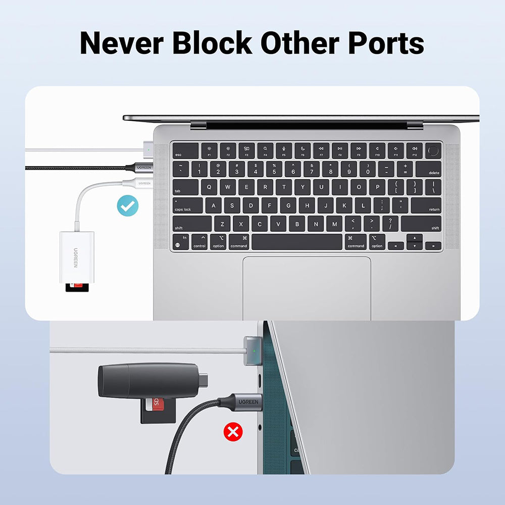 Lecteur de carte USB-C UGREEN CM265, SD - microSD, Blanc