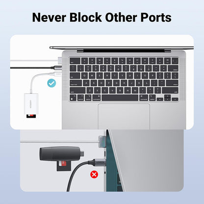 Lecteur de carte USB-C UGREEN CM265, SD - microSD, Blanc