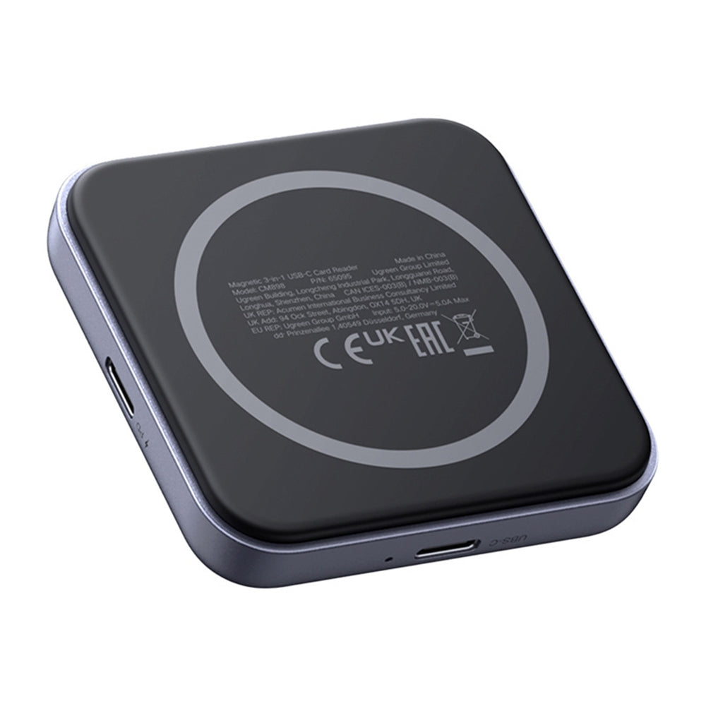Lecteur de carte USB-C UGREEN CM898 (65095), SD - microSD, Gris