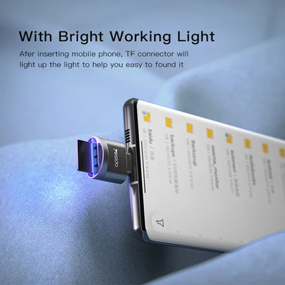 Lecteur de carte USB-C Yesido GS19, USB-A (OTG) - microSD, Gris