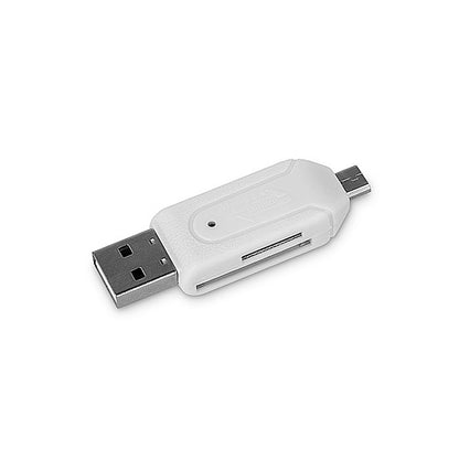 Lecteur de carte USB / microUSB Forever, SD - microSD, Blanc