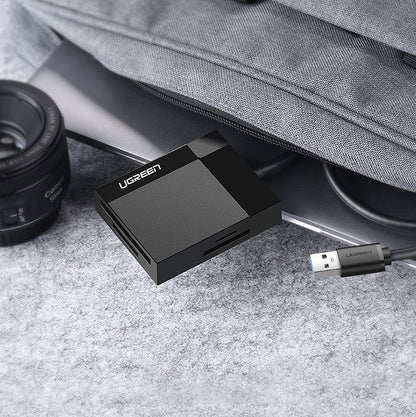 Lecteur de carte USB 3.0 UGREEN CR125, SD - microSD - CF - MS, Noir