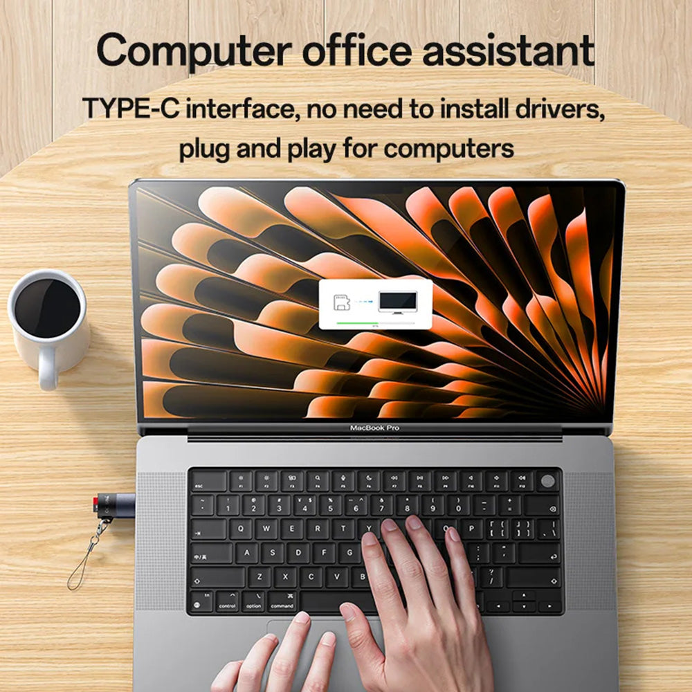 Lecteur de carte USB Yesido GS37, microSD, Noir