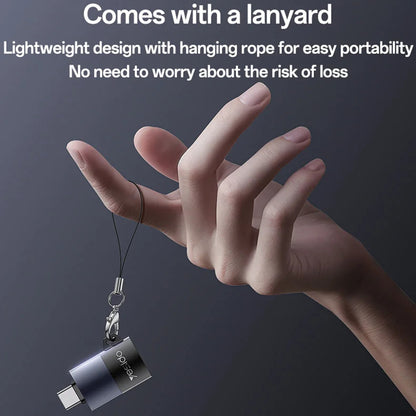 Lecteur de carte USB Yesido GS37, microSD, Noir