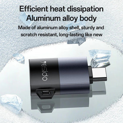 Lecteur de carte USB Yesido GS37, microSD, Noir