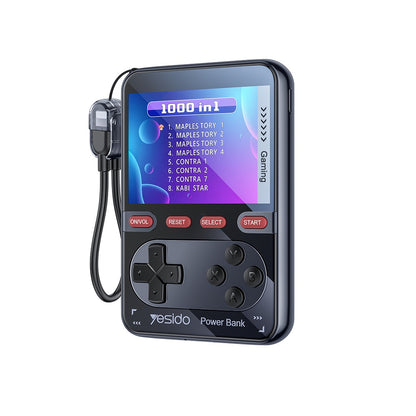 Console de jeu portable avec batterie externe Yesido YP87, noire