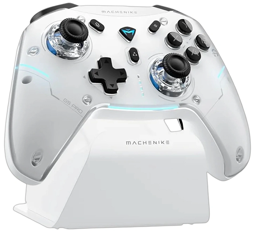 Manette Machenike G5Pro Max avec station de charge, Blanc