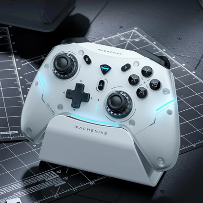 Manette Machenike G5Pro Max avec station de charge, Blanc