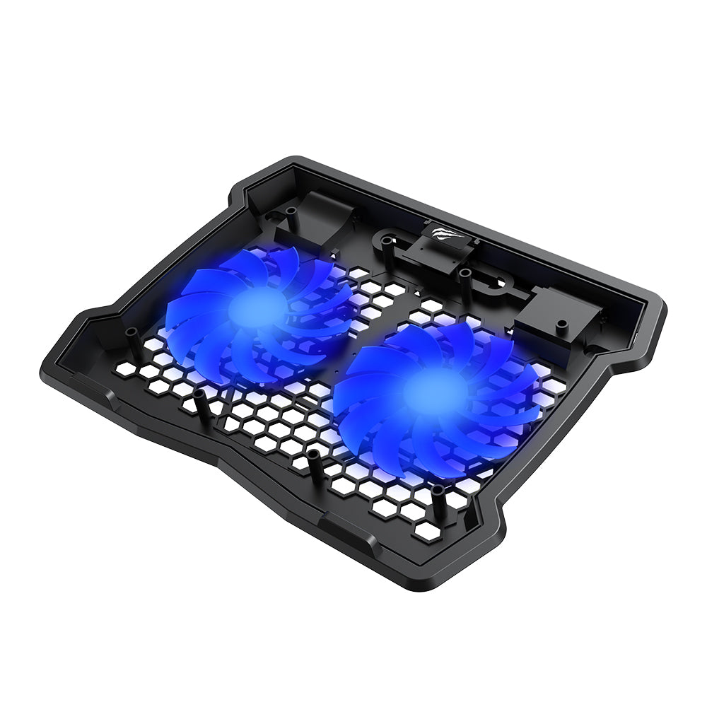 Refroidisseur HAVIT F2075 pour ordinateur portable 10 pouces - 15,6 pouces, Noir