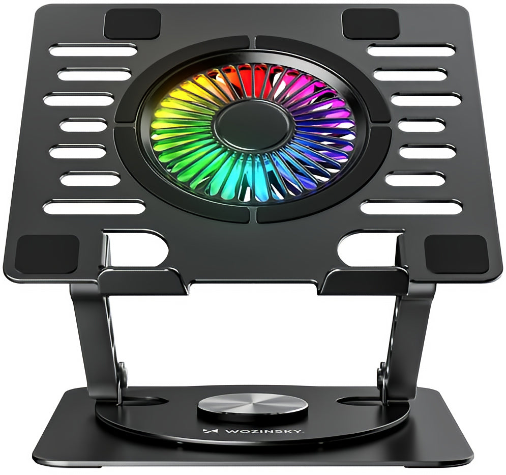 WZK CoolBase Laptop Cooler 10-inch–16-inch, RGB, Black