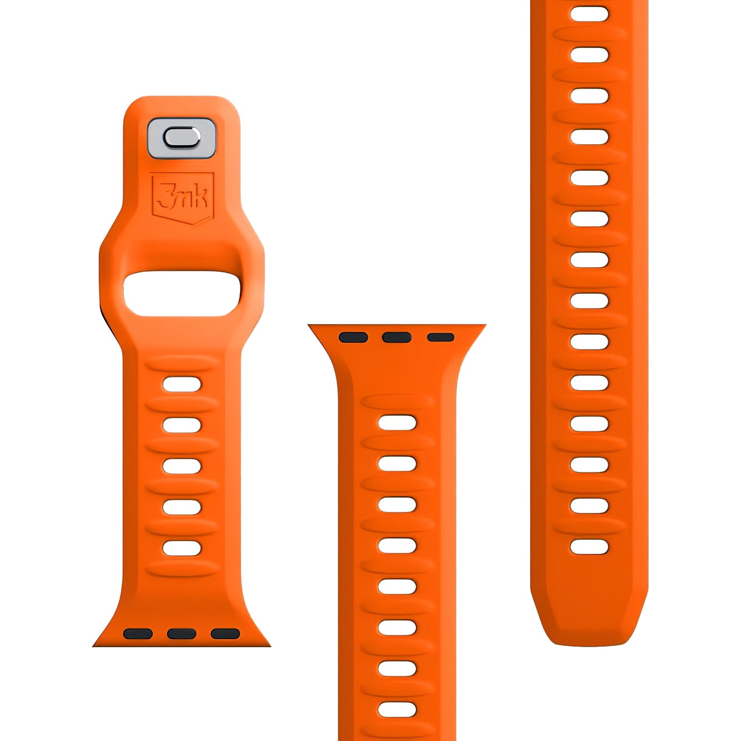 3MK Bracelet en silicone pour Apple Watch 41mm / 40mm / 38mm Series, Orange 