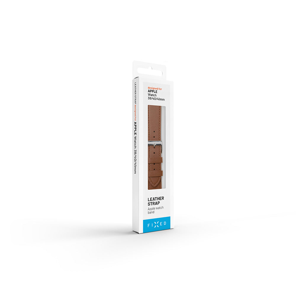 Bracelet Fixed Leather pour Apple Watch 49mm / 46mm / 45mm / 44mm / 42mm Series, Noir