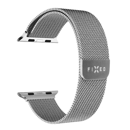Fixed Mesh Strap for Apple Watch 49mm / 46mm / 45mm / 44mm / 42mm Series, Silver