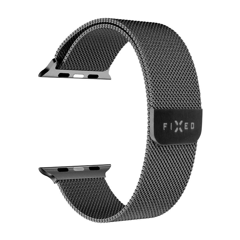 Bracelet Fixed Mesh pour Apple Watch 49mm / 46mm / 45mm / 44mm / 42mm Series, Noir